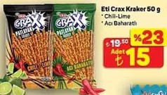 ETİ CRAX KRAKER 50 G fiyat ve kampanya bilgisi